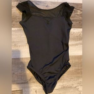 Suffolks Dancewear black leotard. Adult small.